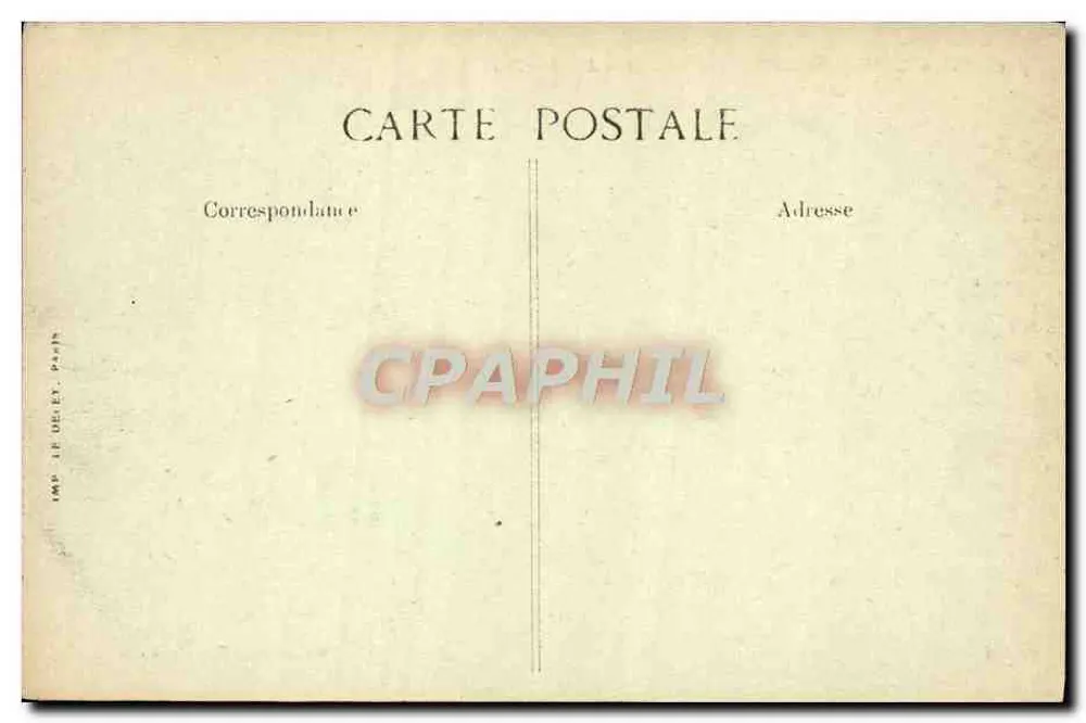Palais de FONTAINEBLEAU — Bassin des Cascades — Edition Siron - Rückseite