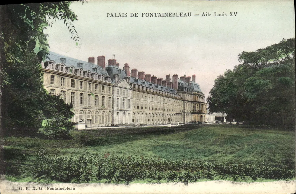 Palast von Fontainebleau — Flügel Louis XV — G.B.N.G. Fontainebleau - Vorderseite