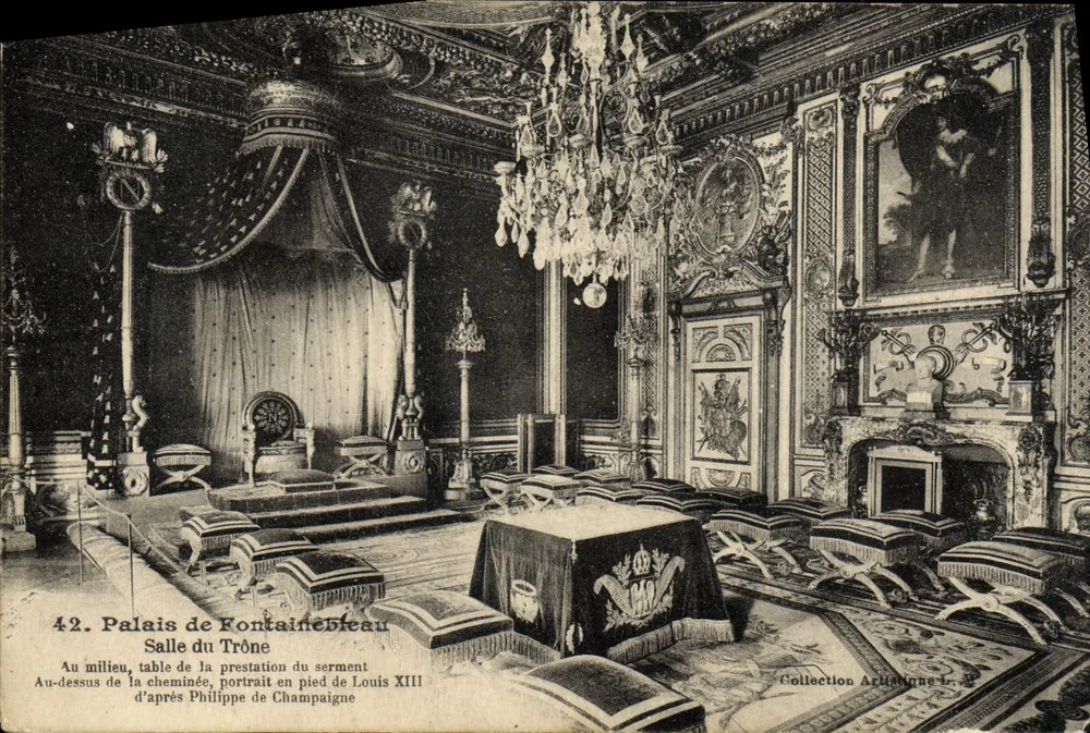 Palais de Fontainebleau — Salle du Trône — Collection Artistique L. Ménard - Vorderseite