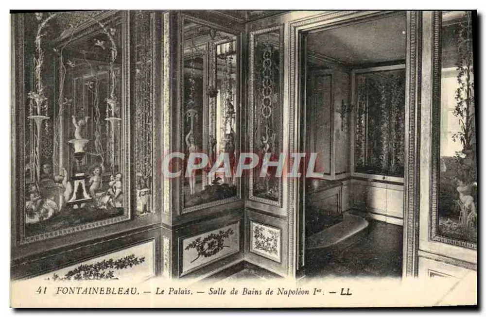 Fontainebleau — Das Schloss — Badezimmer von Napoleon I. — LL - Vorderseite