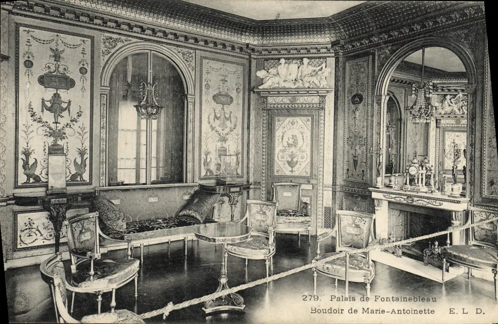 Schloss Fontainebleau — Boudoir von Marie-Antoinette — E.L.D. Nr. 279 - Vorderseite