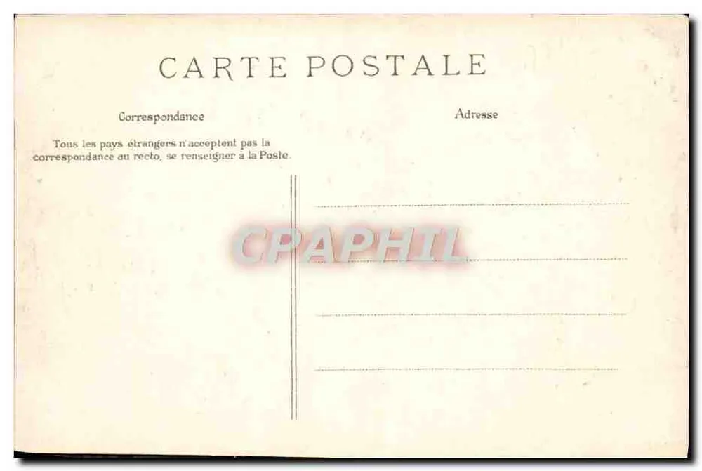 Forêt de Fontainebleau — Das Nilpferd — E. L. D. - Rückseite