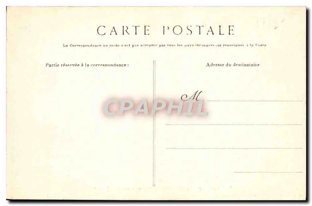 Forêt de Fontainebleau — La Roche qui Pleure — Phototypie L. MÉNARD, Fontainebleau, n°84 - Rückseite