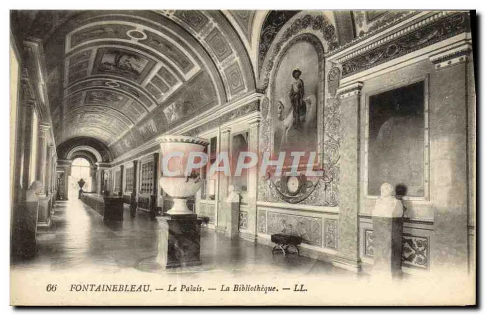Fontainebleau — Das Schloss — Die Bibliothek — LL. - Vorderseite