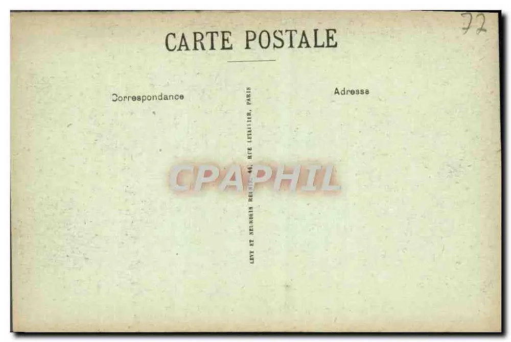 Palast von Fontainebleau — Die Eisenpferdestiege — LL. — Serie 16 - Rückseite