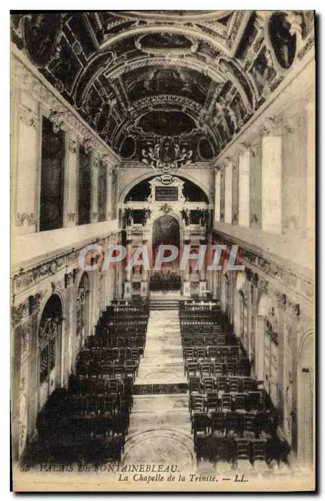 Palast von Fontainebleau — Die Kapelle der Dreifaltigkeit — LL. n° 38 - Vorderseite