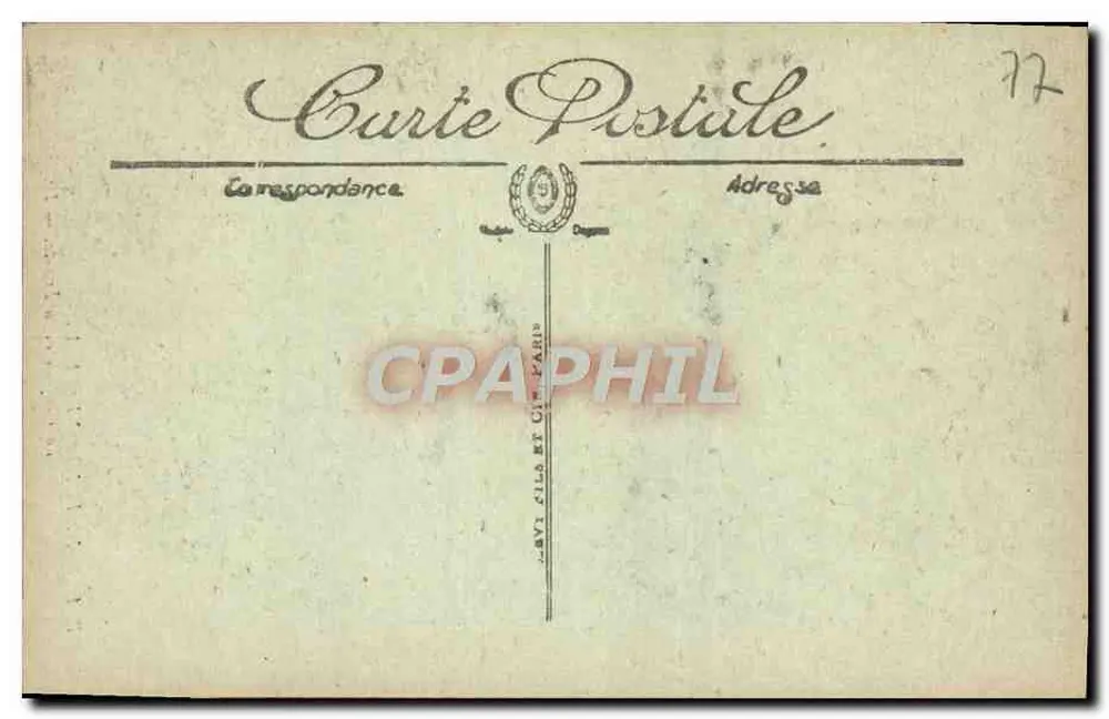 Palast von Fontainebleau — Die Kapelle der Dreifaltigkeit — LL. n° 38 - Rückseite