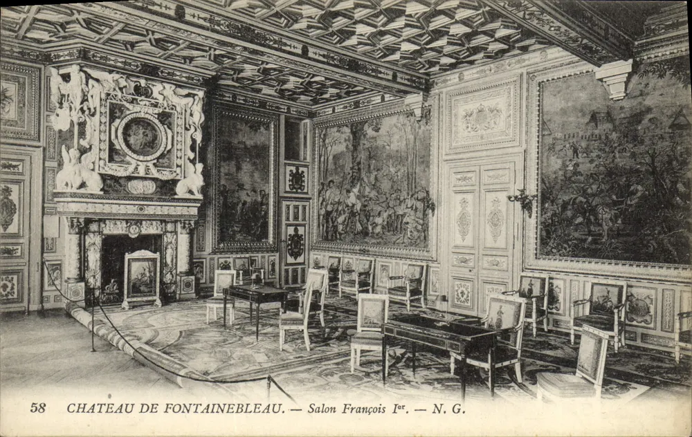 Schloss Fontainebleau — Salon François Ier — N. G. n°58 - Vorderseite