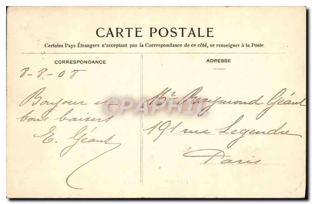 Floresta de Fontainebleau — O Samson — Editor não identificado, n° 402 - Verso