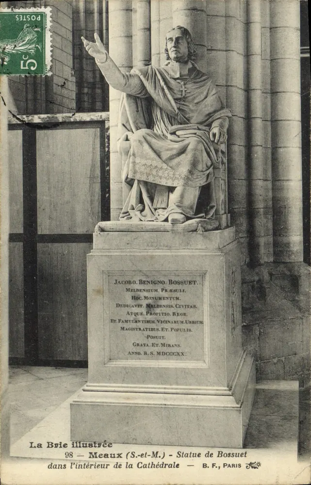 Statue von Bossuet — Meaux (S.-et-M.) — La Brie illustrée, n°98 - Vorderseite