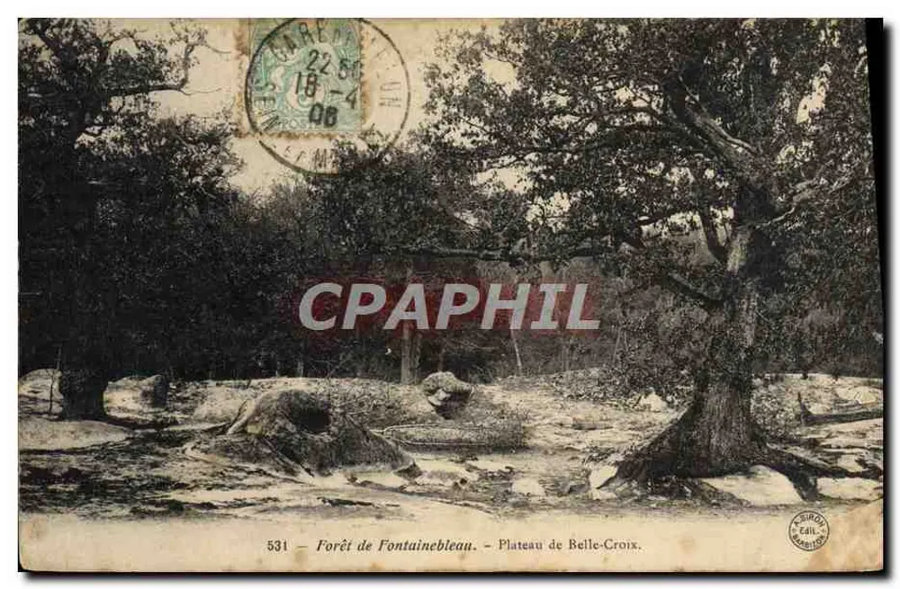 Forêt de Fontainebleau — Plateau de Belle-Croix — Verlag Biron - Vorderseite
