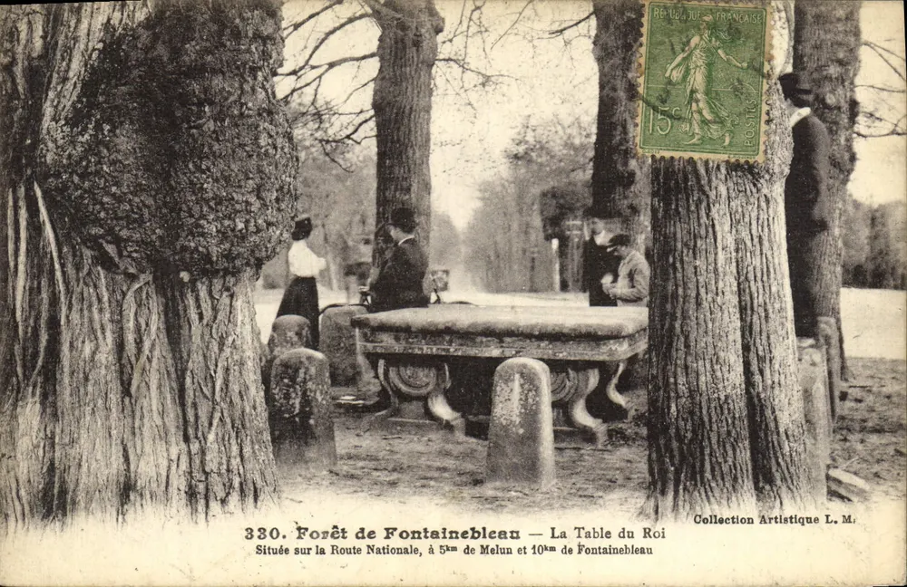 Forêt de Fontainebleau — La Table du Roi — Collection Artistique L.M. - Vorderseite