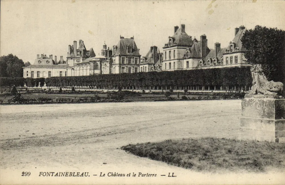 Fontainebleau — Das Schloss und der Parterre — LL. — Nr. 299 - Vorderseite