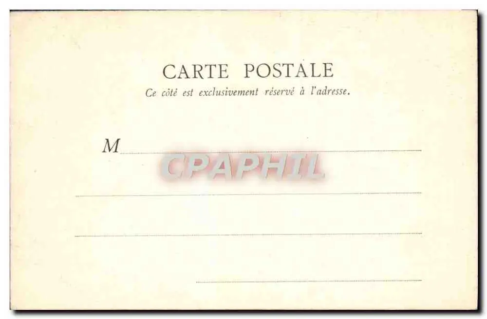 Th. Rousseau & Millet — Fontainebleau — B.F. Paris - Verso