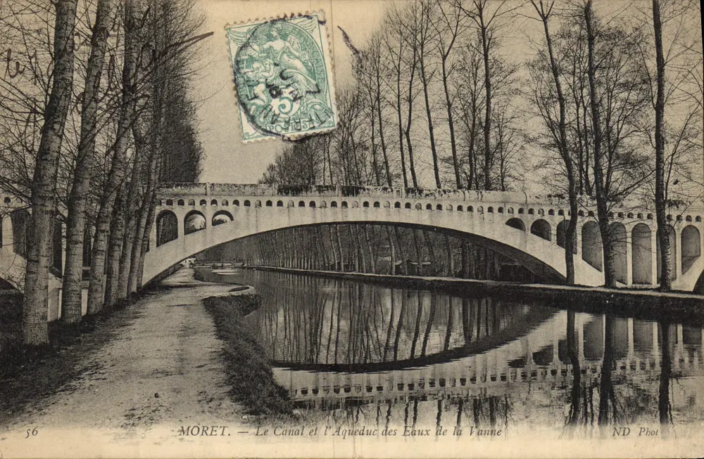 Moret — Der Kanal und der Aquädukt der Vanne-Wasser — ND Phot - Vorderseite