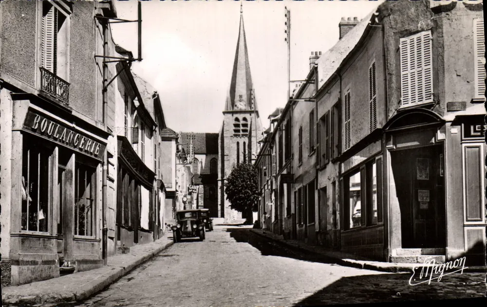 Chaumes-en-Brie — Straße Foix und Kirche — E. Mignon - Vorderseite