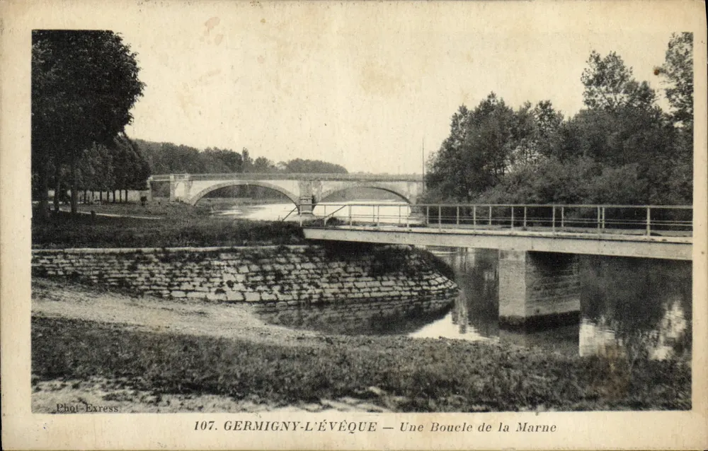 Germigny-l'Évêque — Uma Curva da Marne - Frente