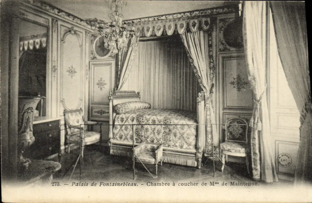 Schloss Fontainebleau — Schlafzimmer von Madame de Maintenon — Siron Edit. - Vorderseite