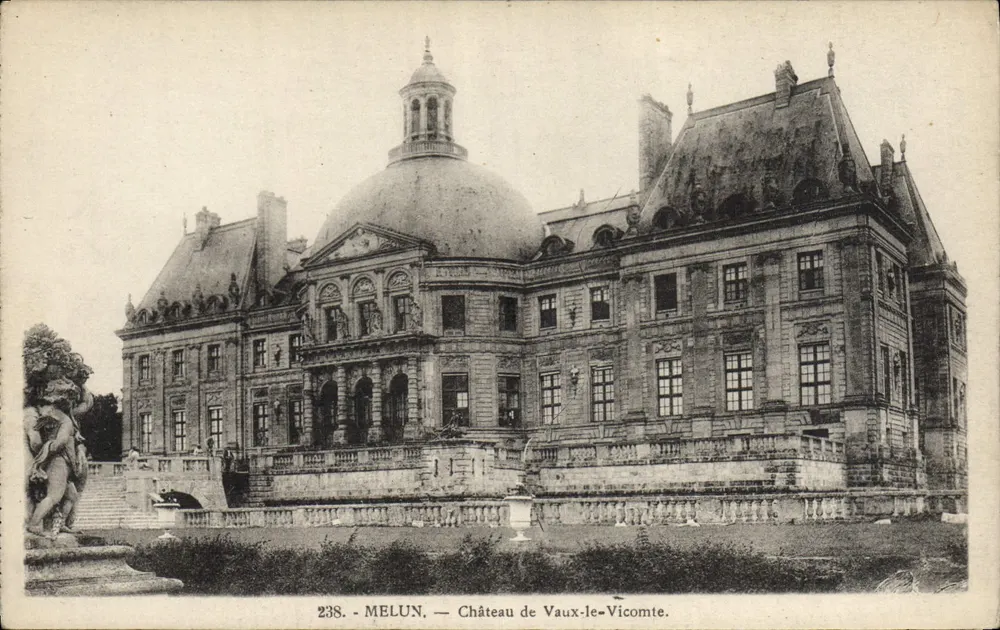 MELUN — Castelo de Vaux-le-Vicomte — Édition La Cigogne, III, Rue de l'Amour - Paris - Frente