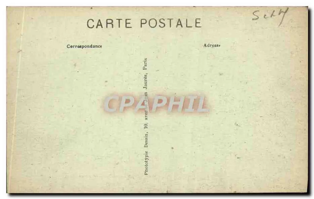 Arredores de Esbly — MONTRY — O Castelo — Cliché Sarrazin — Gommecourt - Verso