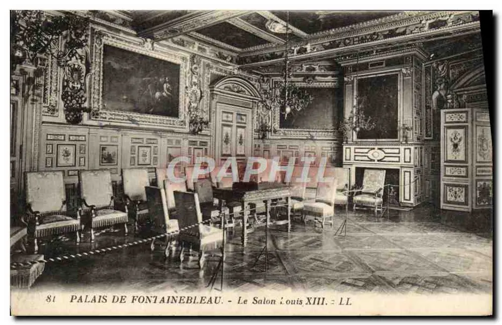 Schloss Fontainebleau — Der Saal Louis XIII — LL - Vorderseite