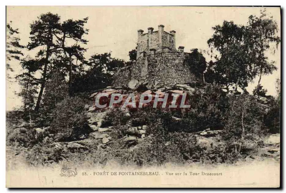 Wald von Fontainebleau — Ansicht der Denecourt-Turm — n° 88 - Vorderseite