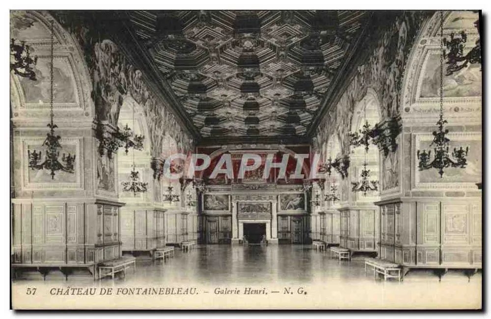 Schloss Fontainebleau — Galerie Henri — N. G. - Vorderseite