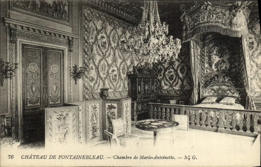 Schloss Fontainebleau — Zimmer von Marie-Antoinette — N° G. - Vorderseite