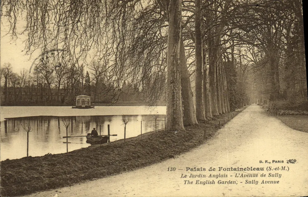 Schloss Fontainebleau — Der englische Garten - Avenue de Sully — S.F., Paris, n°130 - Vorderseite