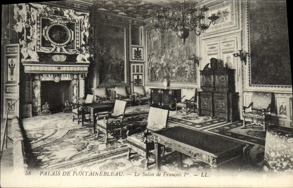 Palast von Fontainebleau — Der Salon von François I. — LL. — Nr. 58 - Vorderseite
