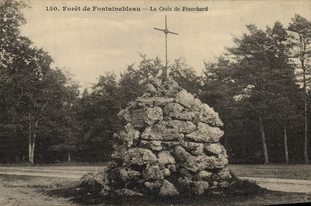 Forêt de Fontainebleau — La Croix de Franchard — Künstlerische Sammlung L. F. - Vorderseite