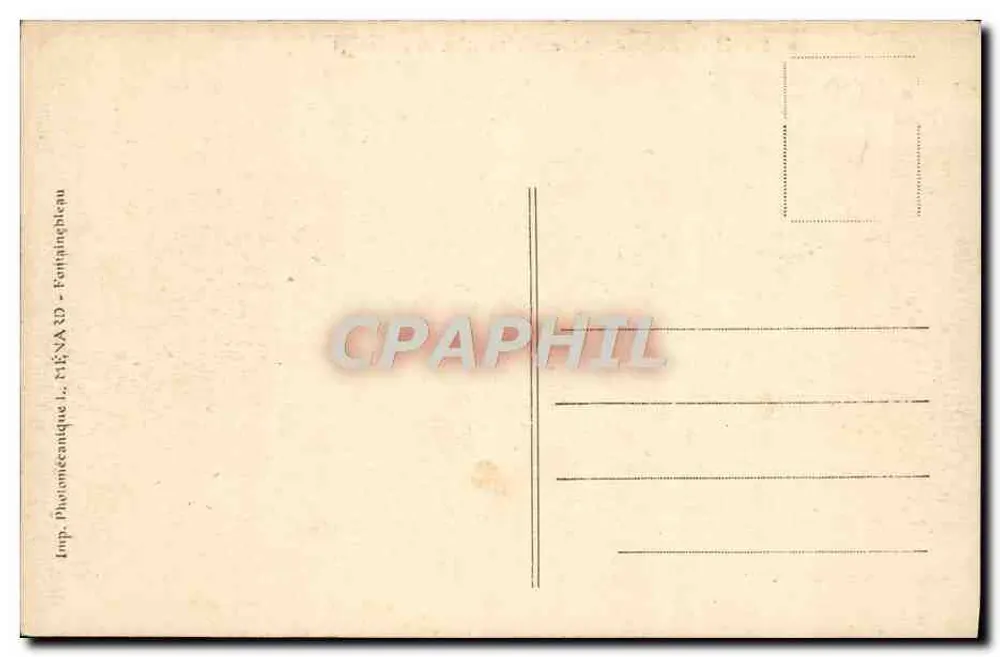 Forêt de Fontainebleau — La Croix de Franchard — Künstlerische Sammlung L. F. - Rückseite