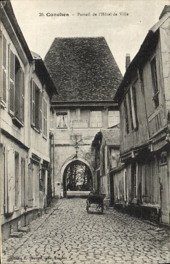 Conches - Portal des Rathauses — Ausgabe P. Thaught, Conches - Vorderseite