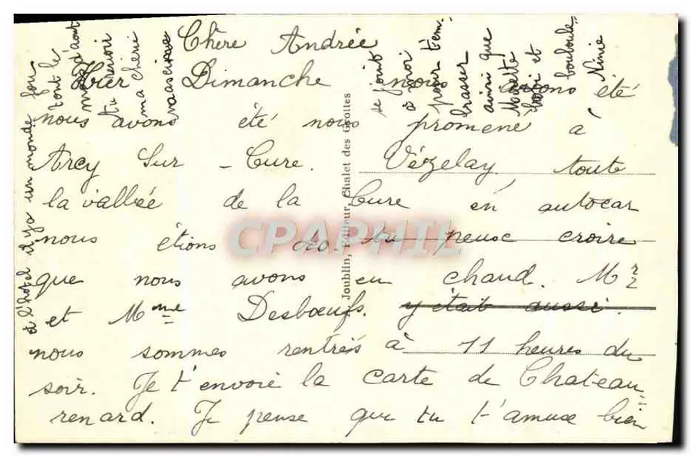Arcy-sur-Cure (Yonne) — Die Terrassen vom Eingang der Höhlen aus gesehen — Verlag: 35 ARCY-SUR-CURE (Yonne) - Rückseite