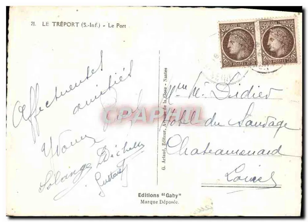 Le Tréport (S.-Inf.) — O Porto — Edições Gaby - Verso