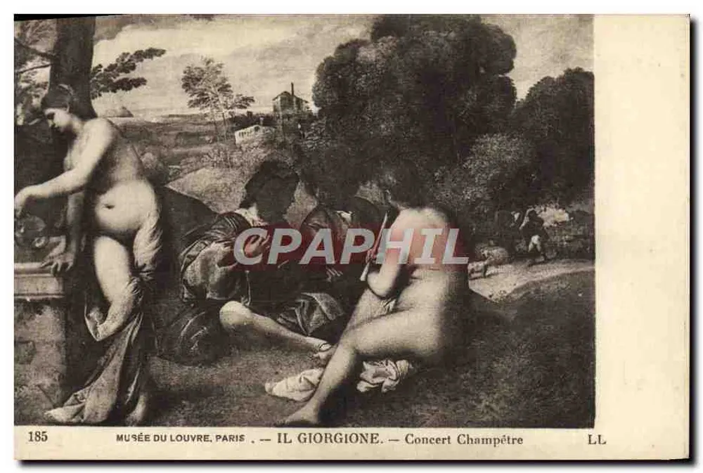 Louvre-Museum, Paris — Il Giorgione — Concert Champêtre — n° 185 - Vorderseite