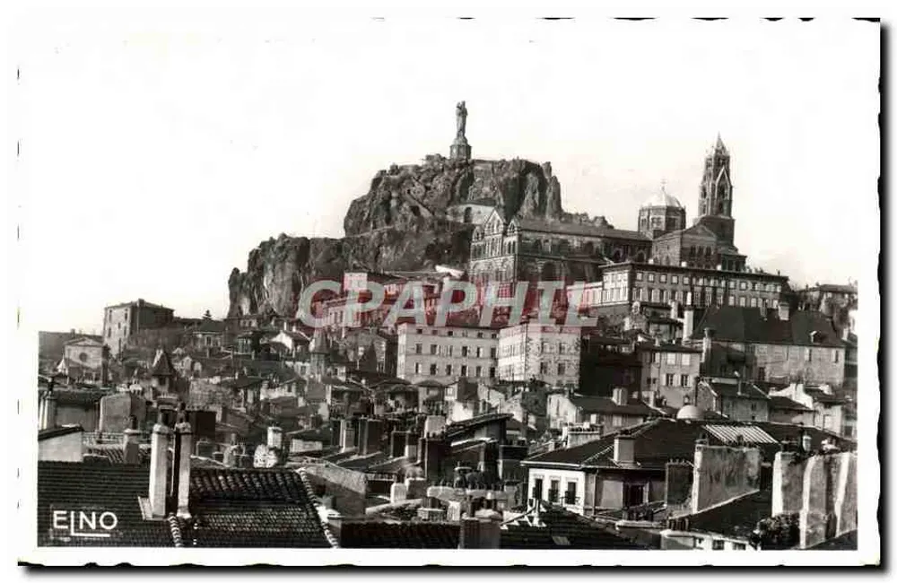 Le Puy-en-Velay — A Alta Cidade e o Rocher Cornelle — Editor: MARGER PUY-EN-VELAY - Frente