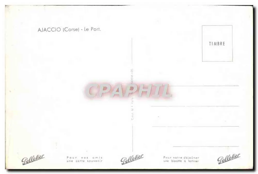 Ajaccio (Korsyka) - Port — Pelletier, n° 100 - Rewers