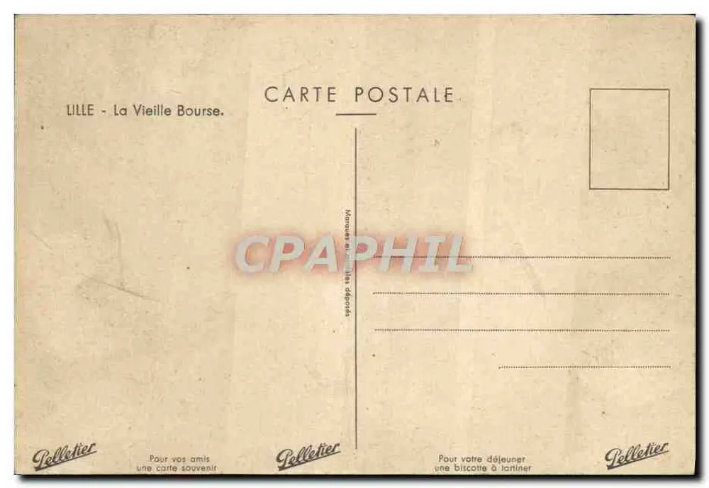 Lille - A Velha Bolsa — vista urbana com torre e fachada histórica — editor Pallettier - Verso