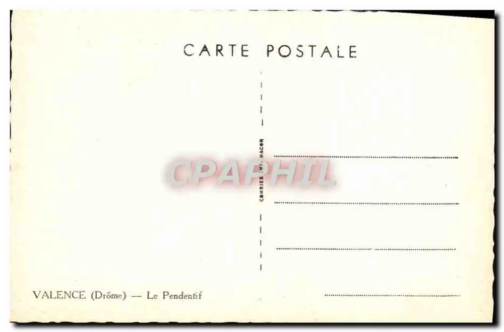 Le PendentiF — Valence (Drôme) — editor C. Dagon - Verso