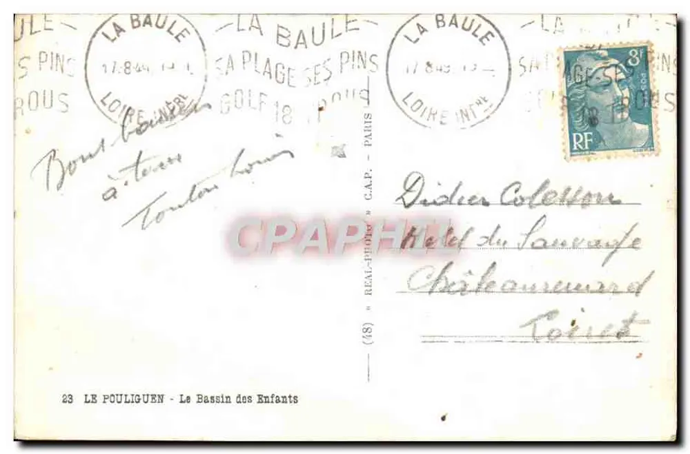 La Baule — Der Kinderbeckenbereich — Cap - Rückseite