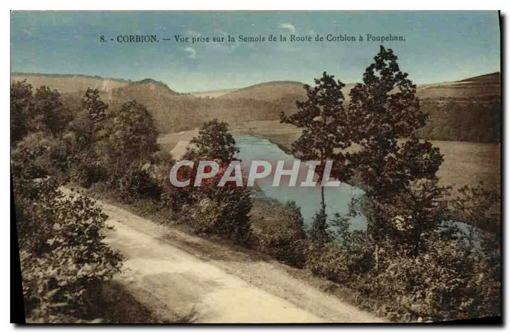 Corbion — Ansicht vom Semois der Route de Corbion nach Poupeban — Phototypie d'Art E. Isard, Sedan - Vorderseite