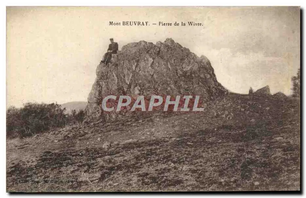 Monte BEUVRAY — Pierre de la Vivre — Editor: A. Gourgaud & Anton - Frente