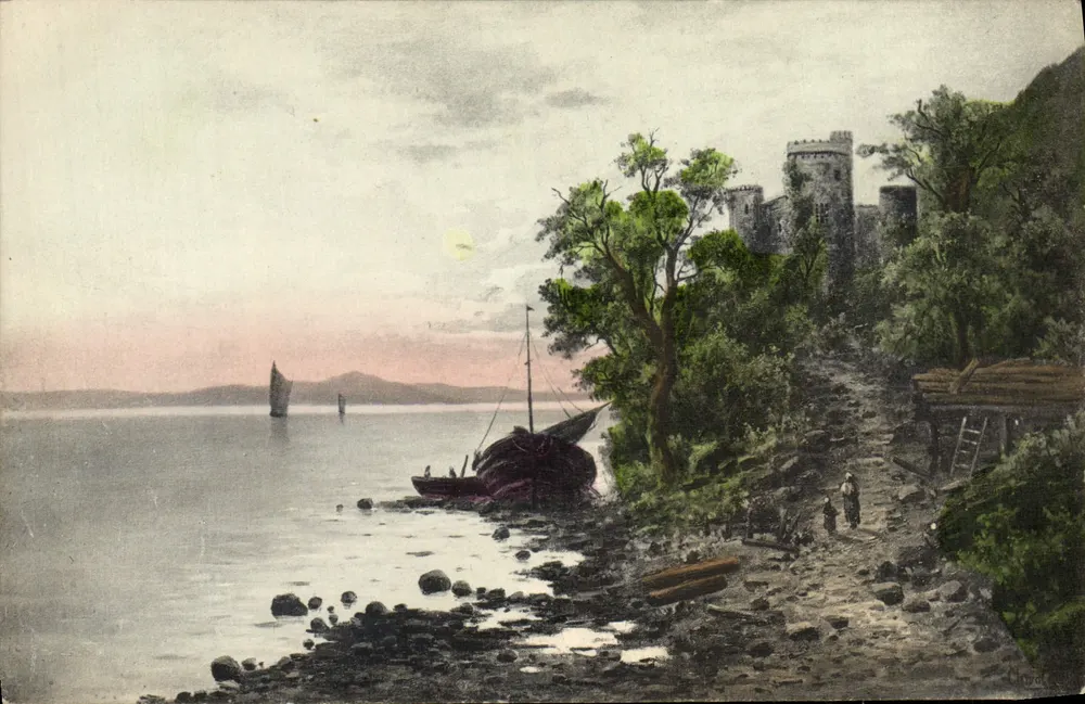 स्टिरलिंग के किला — पोर्ट और दुर्ग का दृश्य — B.K.W. 924/5 - आगे