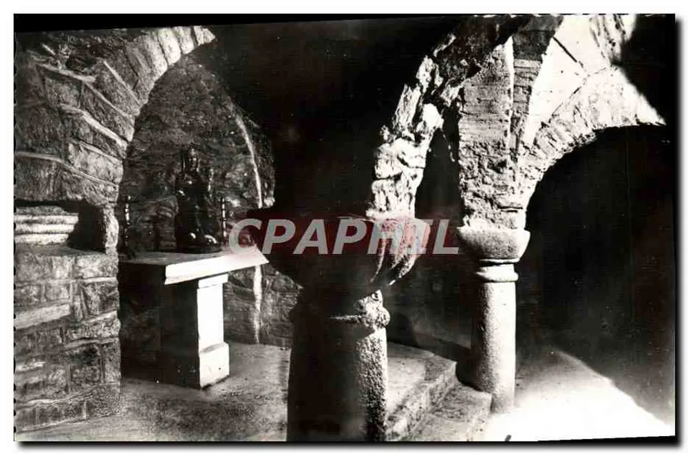 Abbaye de Saint-Martin-du-Canigou — Krypta — Schwarze Jungfrau des 10. Jahrhunderts — A. L’Hoste, 139, rue Lafayet, Paris - Vorderseite