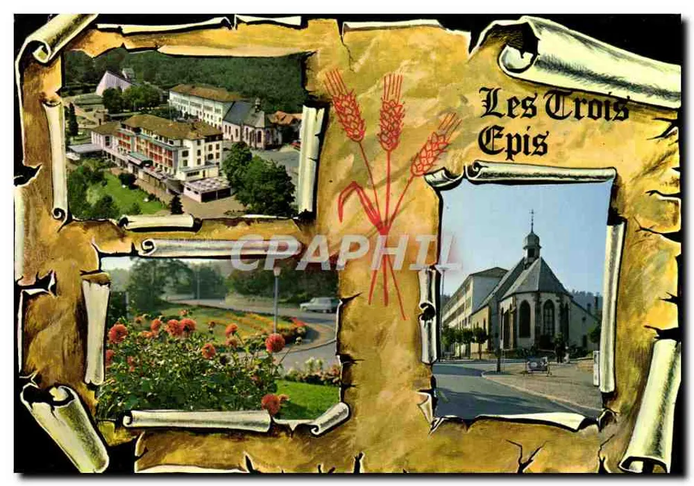 Les Trois Epis — Estação turística — Editor Combier Imprimeur Maçon - Frente