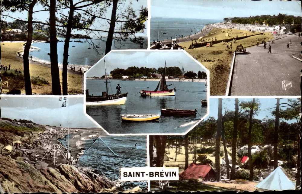 Saint-Brévin — vista panorâmica e costeira — editor F. Chapeau, n° 532 - Frente