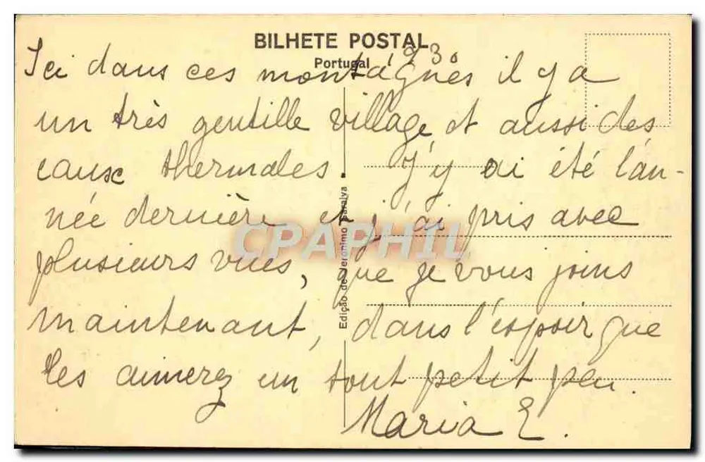 विजेला — पोंटे डा कासकलेइरा — विजेला के संस्करण - पीछे