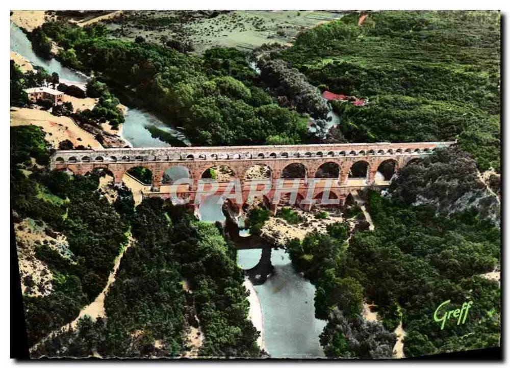 Brücke des Gard — Luftbild — Greff - Vorderseite