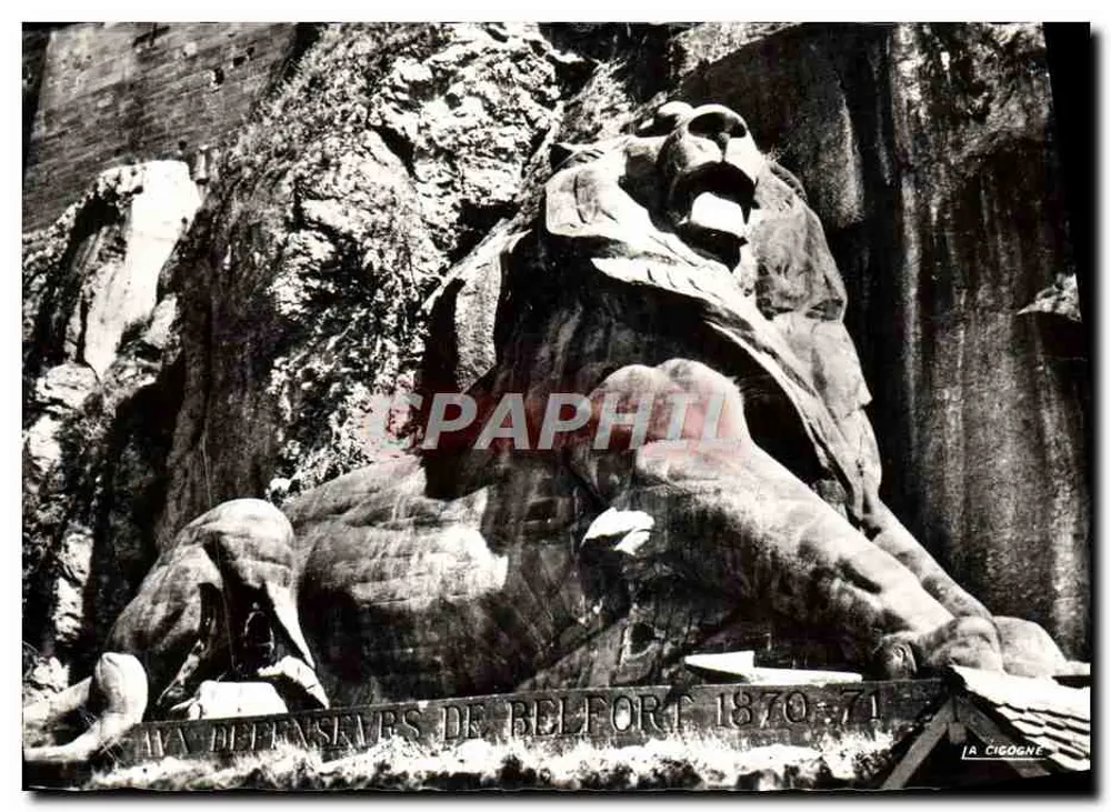 Le Lion des Défenseurs de Belfort — Monument sculpté — Éditions de l'Imprimerie André Laçonté, n° 90.010.14 - Frente